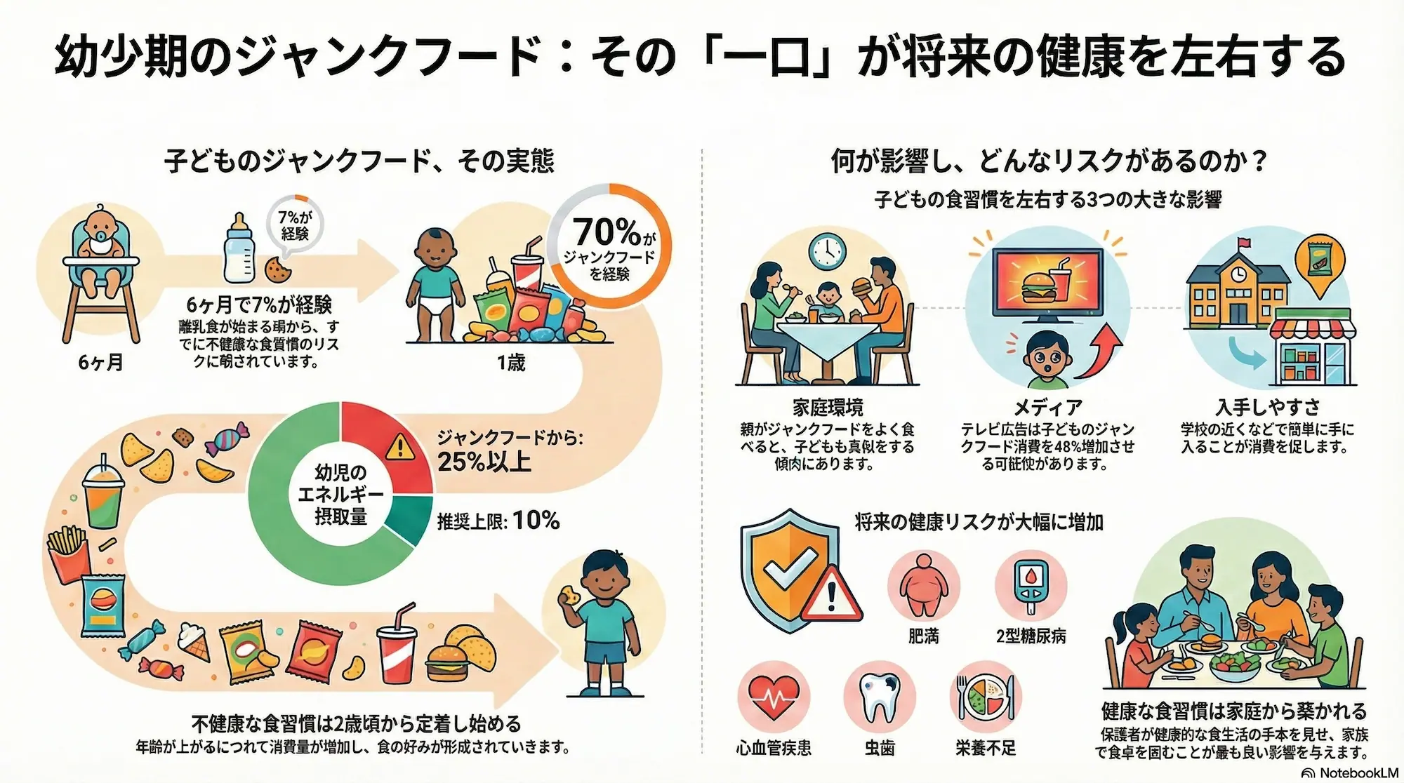 幼少期のジャンクフードは「絶対ダメ」？科学が教えるリスクと、親が知っておくべき世界の現実